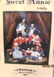 3 SWEET ANNIE COUNTRY FOLK AMISH,MAMMY,PRAIRIE DOLLS, PET PATTERN